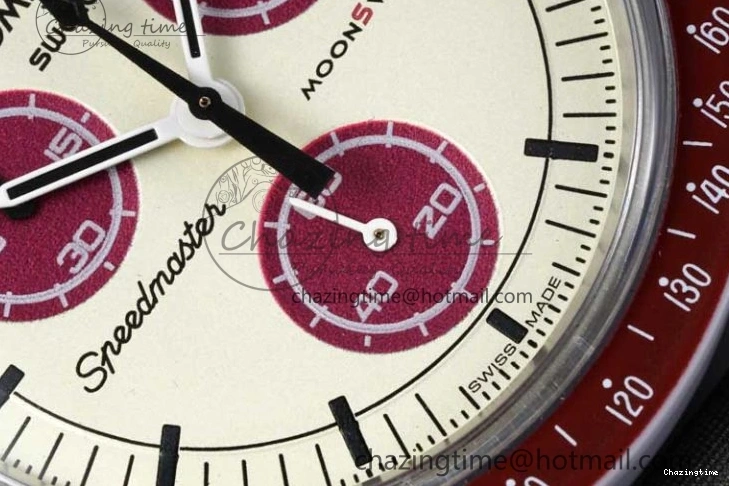 1229 Speedmaster Misson To Pluto 1:1 Best Edition Gray Dial On Nylon Strap Quartz TravelReady 7858